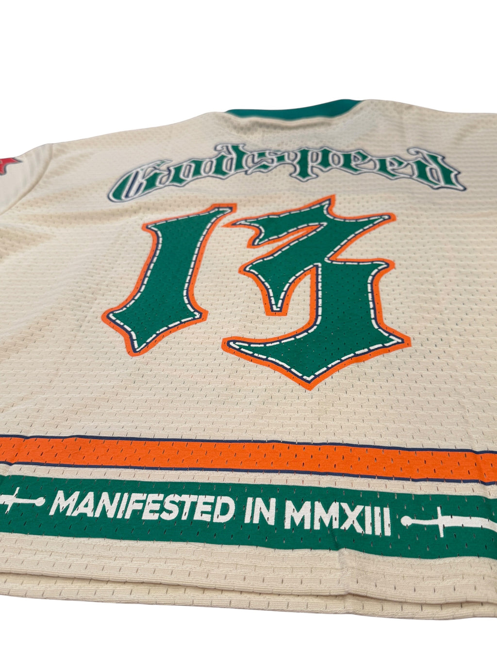 Godspeed First Down Jersey FW25 Bone/Teal/Orange [M]