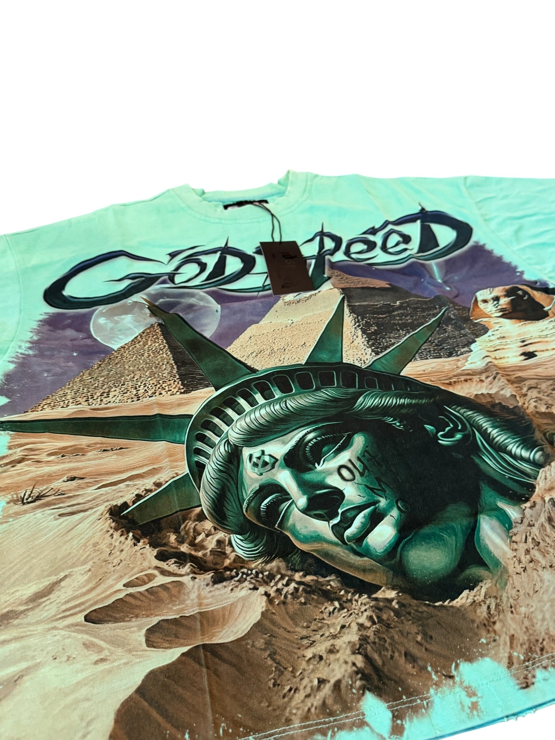 Godspeed “Mother Cairo” Tee – Teal [M] God Speed