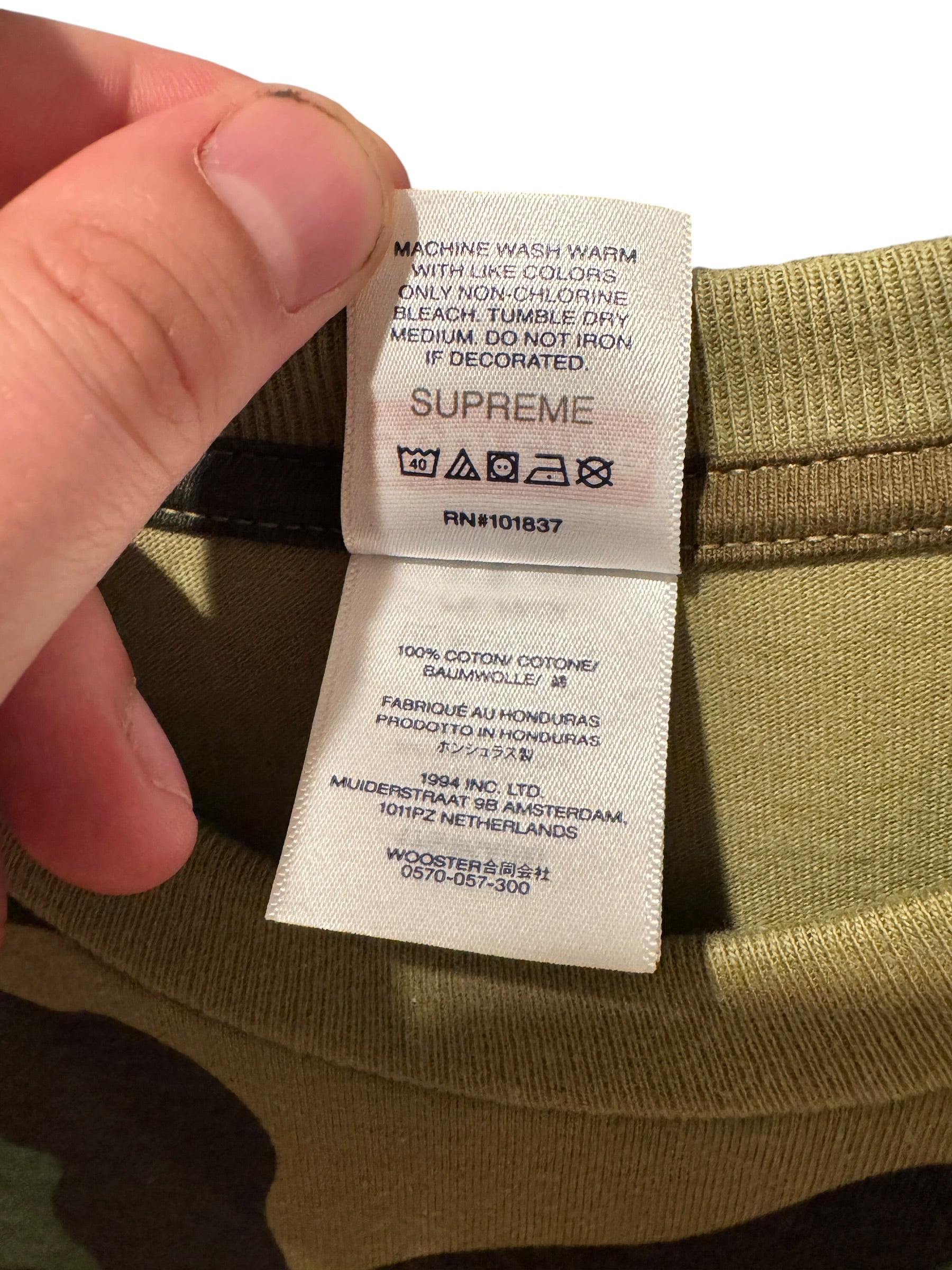 Supreme Arabic Logo Camo Tee [M] Supreme