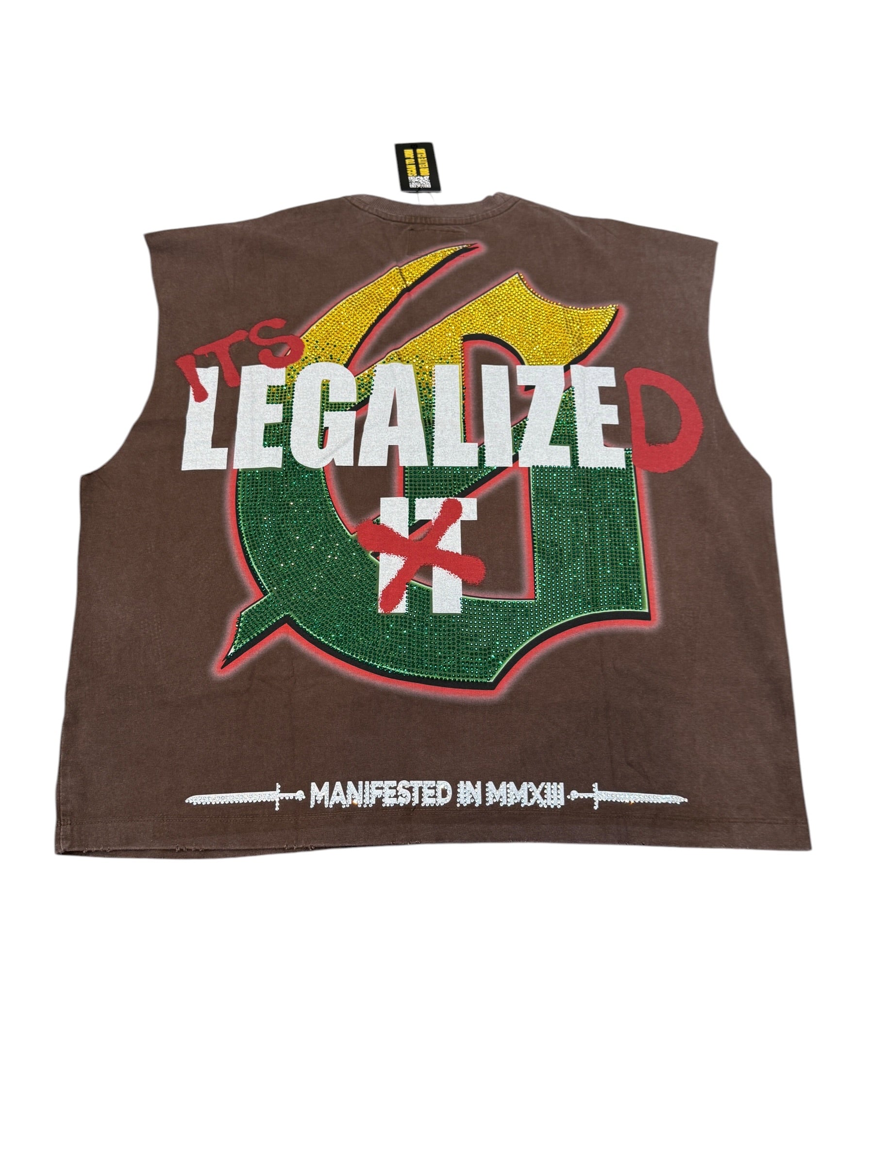 Godspeed 420 Indoor VVS Sleeveless Tee in Brown [S]