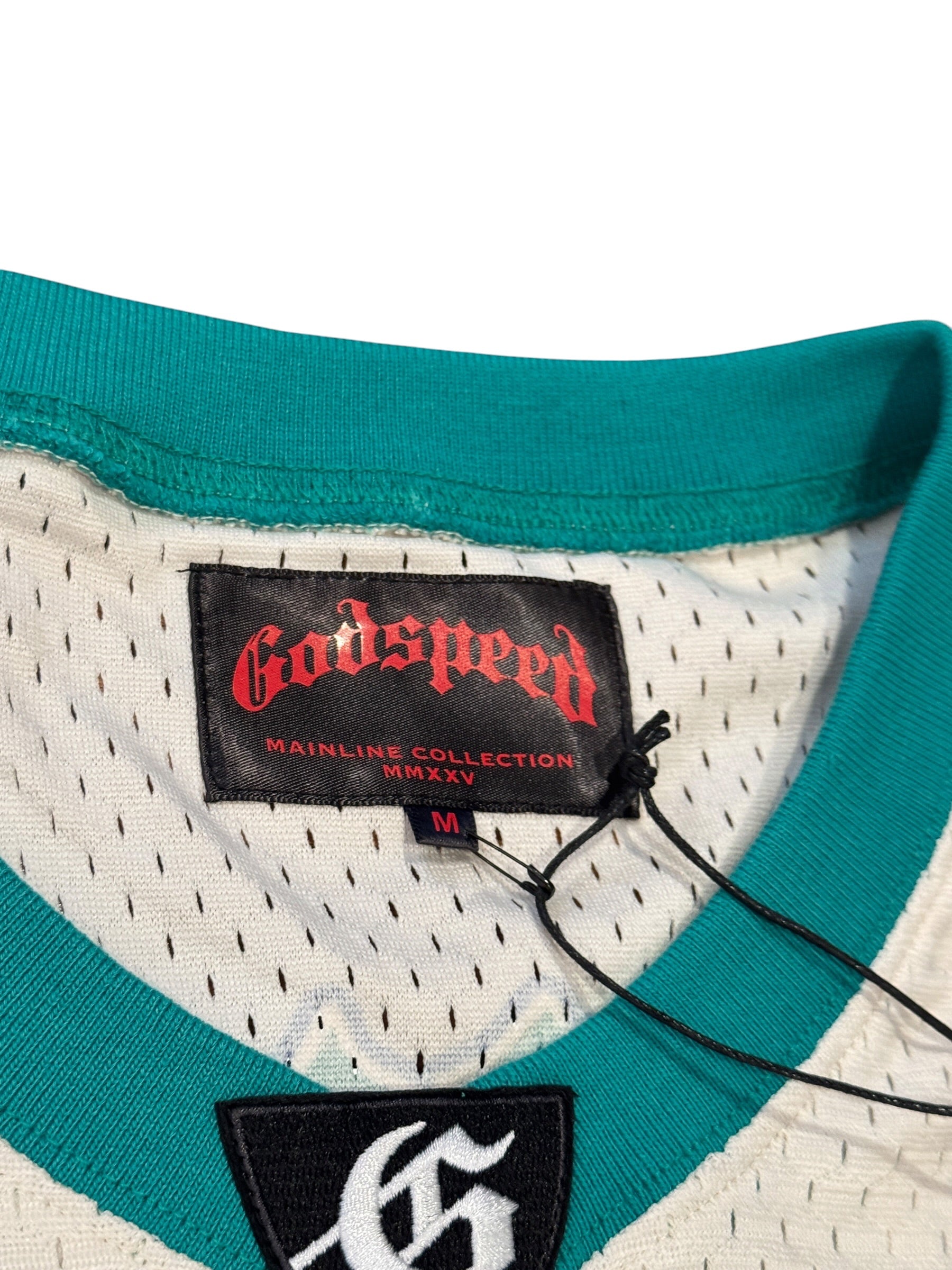 Godspeed First Down Jersey FW25 Bone/Teal/Orange [M]