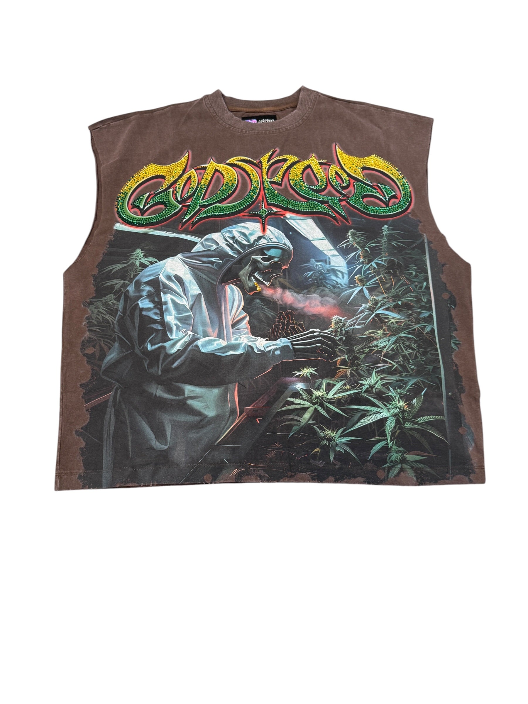 Godspeed 420 Indoor VVS Sleeveless Tee in Brown [S]