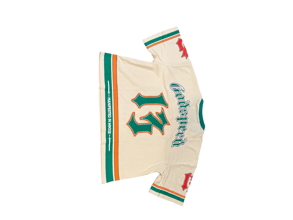 Godspeed First Down Jersey FW25 Bone/Teal/Orange [M]