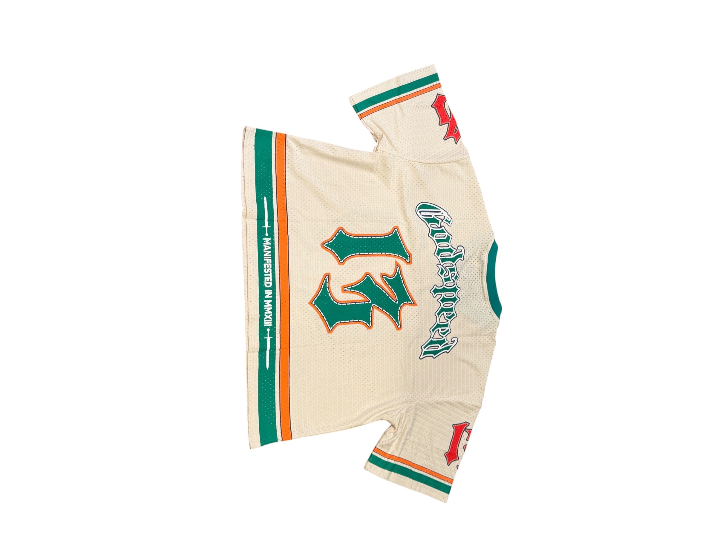 Godspeed First Down Jersey FW25 Bone/Teal/Orange [M]