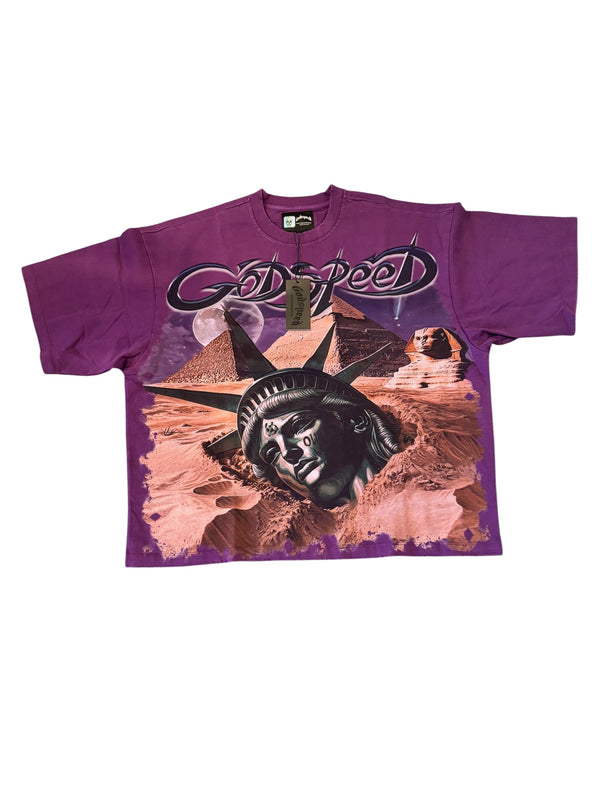 Godspeed “Mother Cairo” Tee – Plum [M]