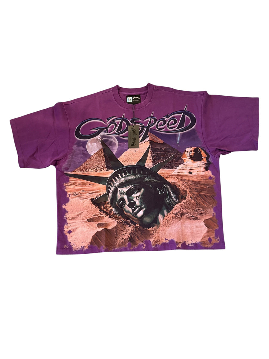 Godspeed “Mother Cairo” Tee – Plum [S][M] God Speed