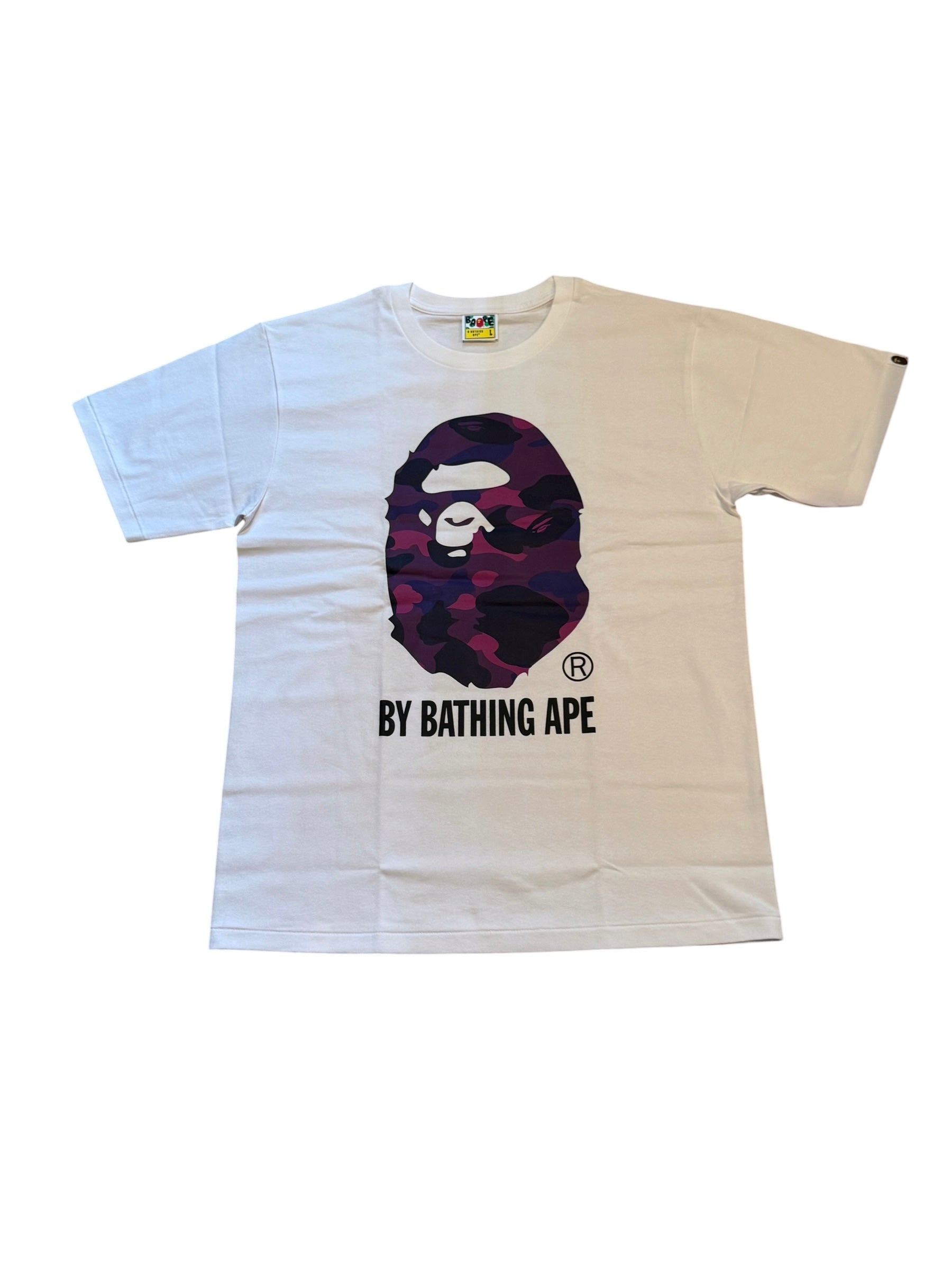 BAPE A Bathing Ape Purple Color Camo Tee [L]