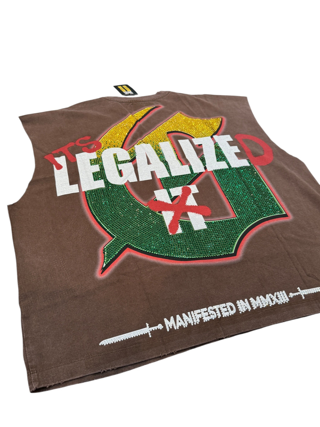 Godspeed 420 Indoor VVS Sleeveless Tee in Brown [S]