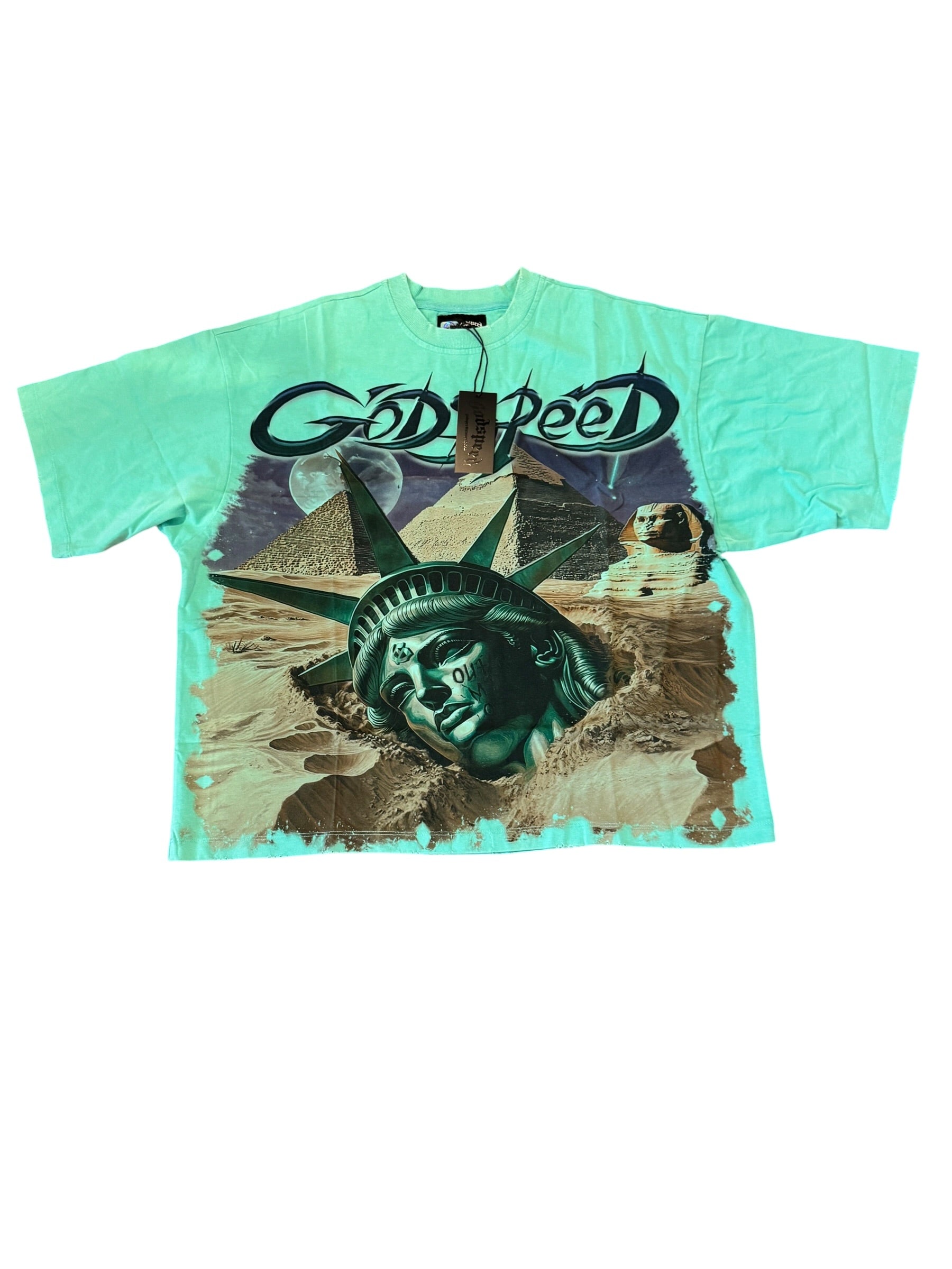 Godspeed “Mother Cairo” Tee – Teal [M] God Speed