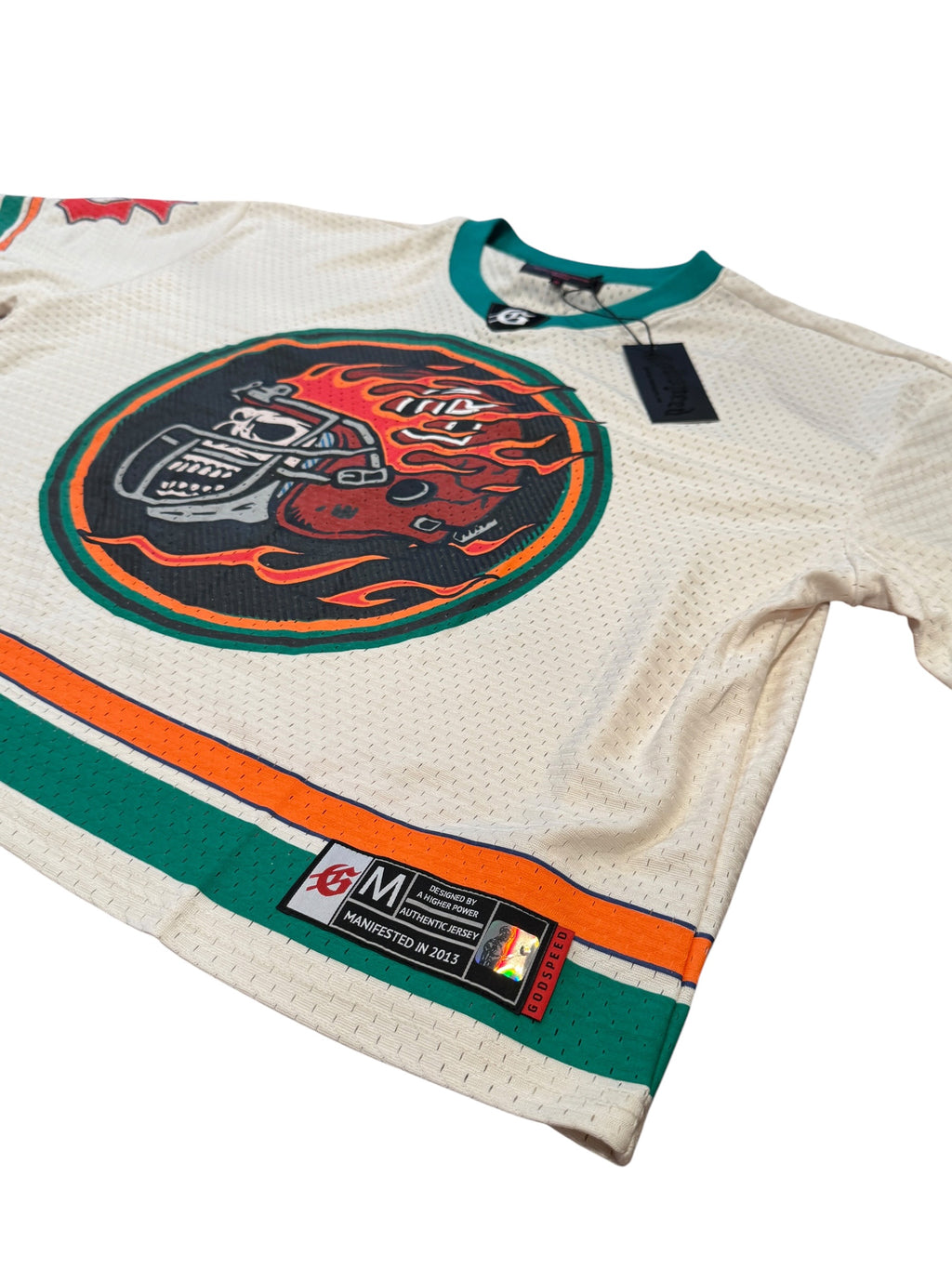 Godspeed First Down Jersey FW25 Bone/Teal/Orange [M]