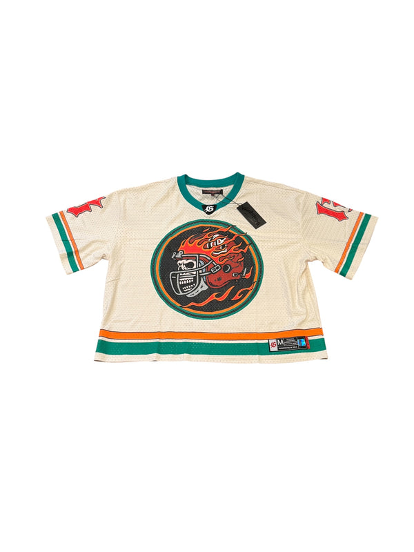 Godspeed First Down Jersey FW25 Bone/Teal/Orange [M]