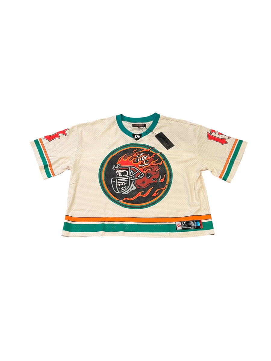 Godspeed First Down Jersey FW25 Bone/Teal/Orange [M] God Speed