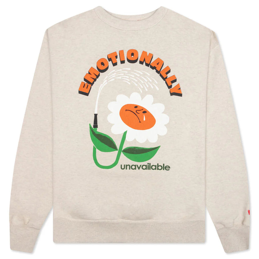 Emotionally Unavailable Flower Crew Neck [L] Emotionally Unavailable