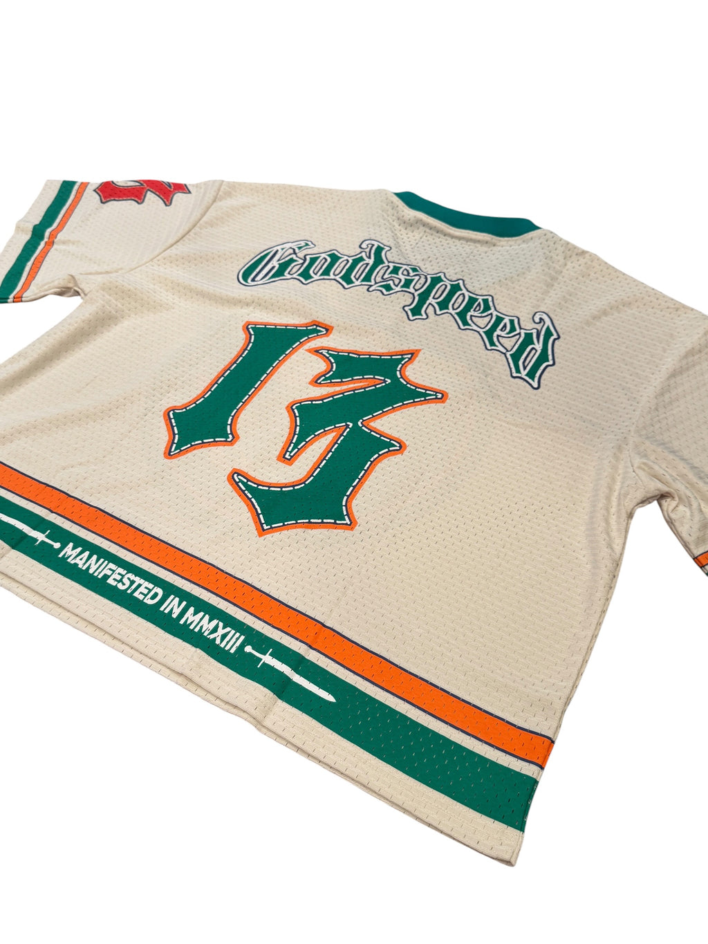 Godspeed First Down Jersey FW25 Bone/Teal/Orange [M]
