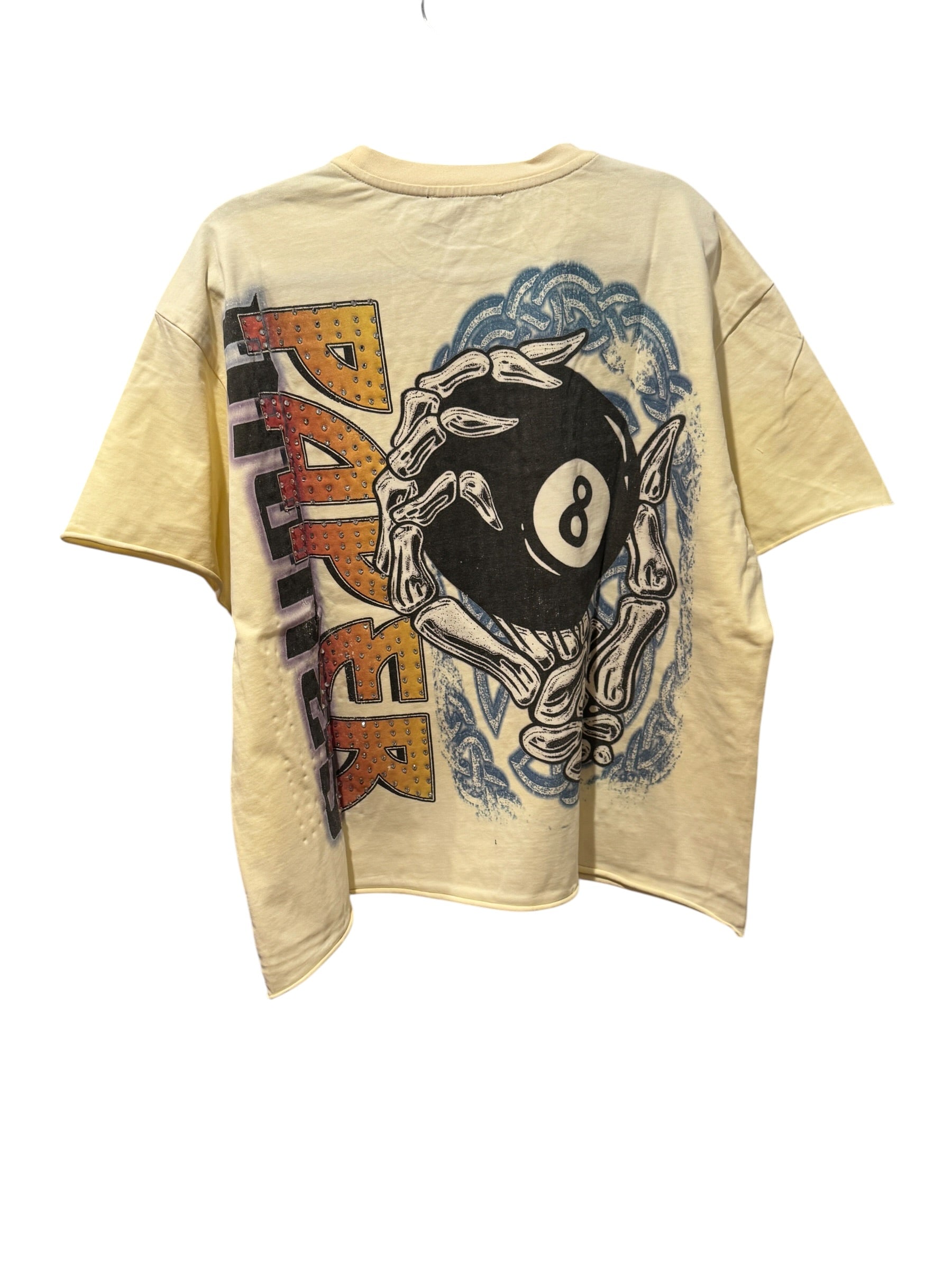 Paper Money Cream Skull Graphic Tee [S] Paper Money