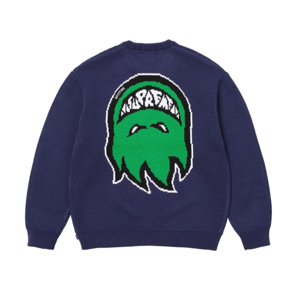 Supreme x Spitfire Acrylic Sweater in Navy [S]