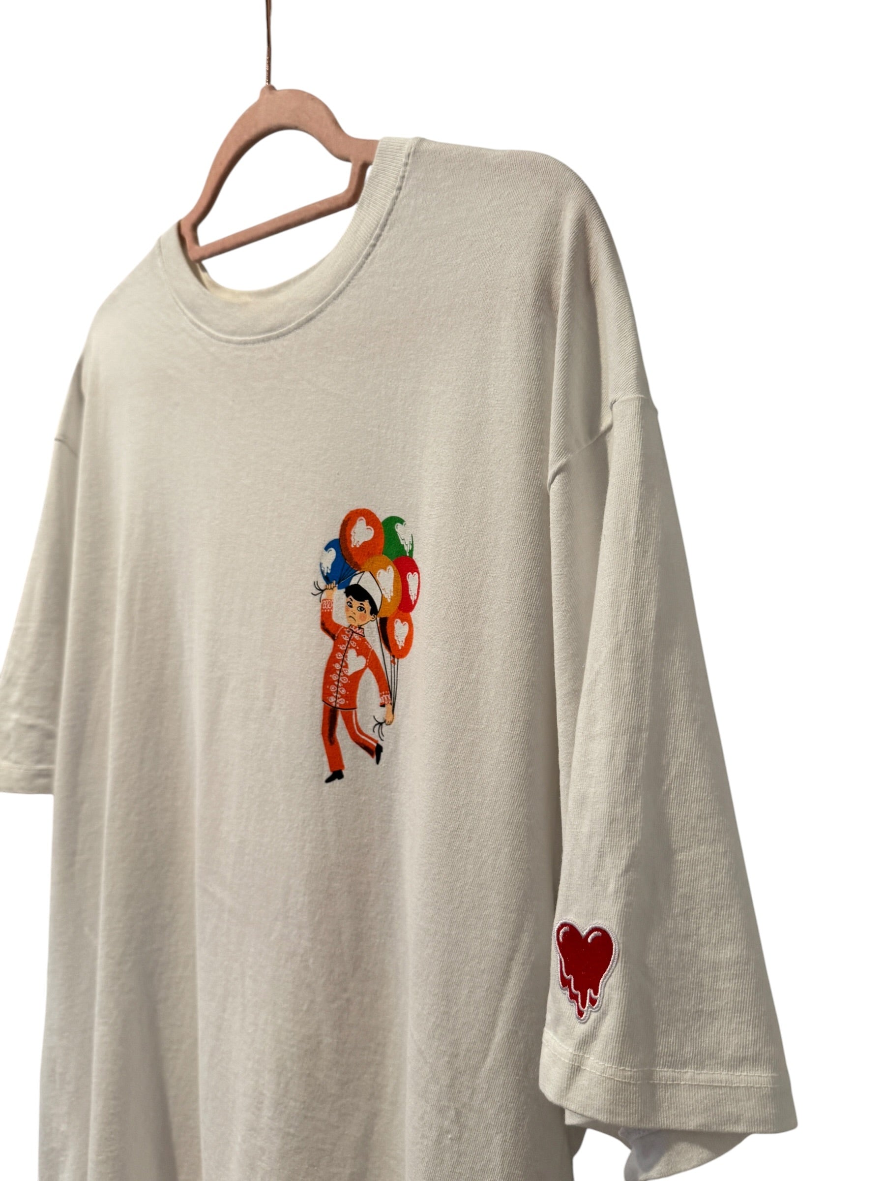 Emotionally Unavailable Balloon Boy Tee White [L] Emotionally Unavailable