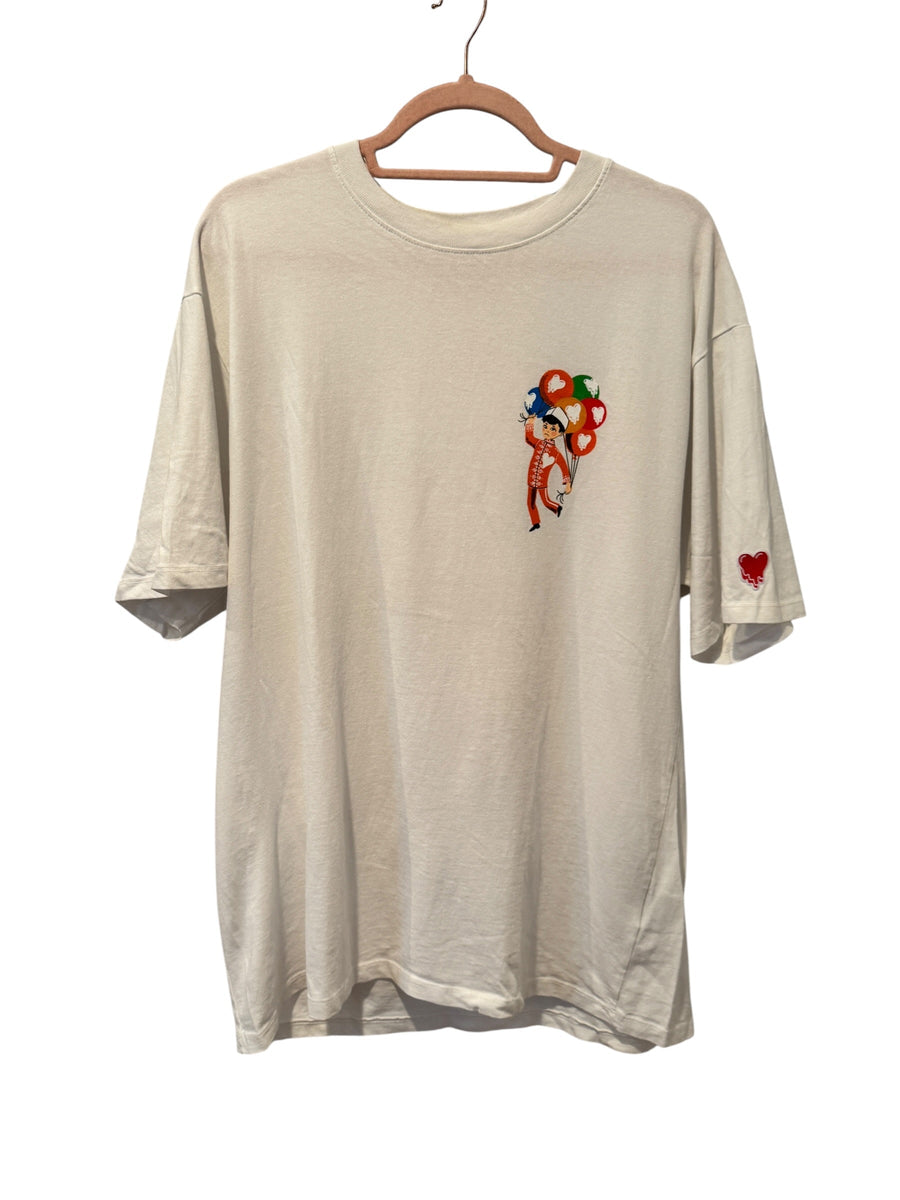 Emotionally Unavailable Balloon Boy Tee White [L] Emotionally Unavailable