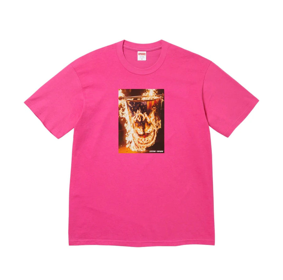 Supreme x Spitfire Flag Tee in Fuchsia [M] Supreme