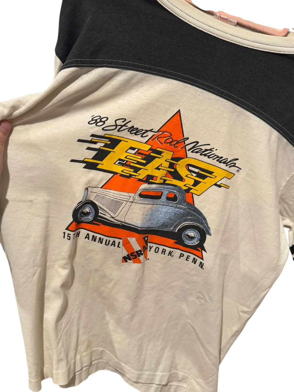 Vintage 1988 Street Rod Nationals EAST Tee — NSRA York, Pennsylvania (L) Vintage