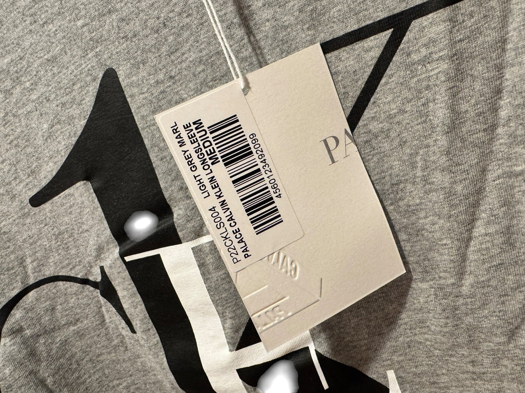 Palace x Calvin Klein Long Sleeve Shirt Heather Grey [M] Palace