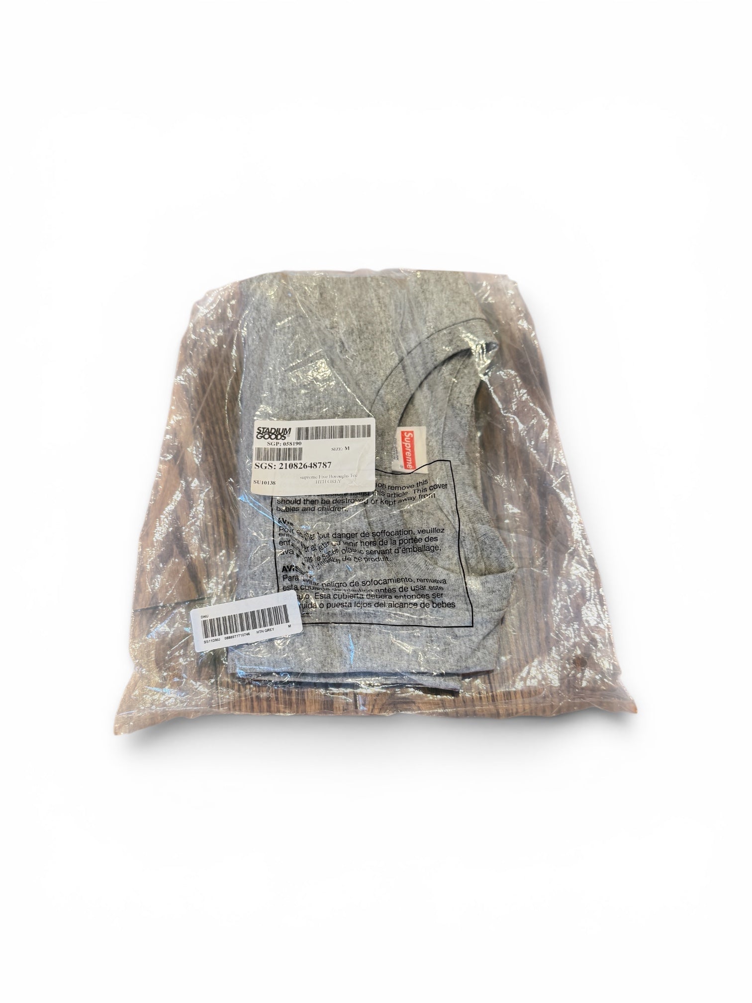 Supreme Five Boroughs Tee SS21 Heather Grey [M]