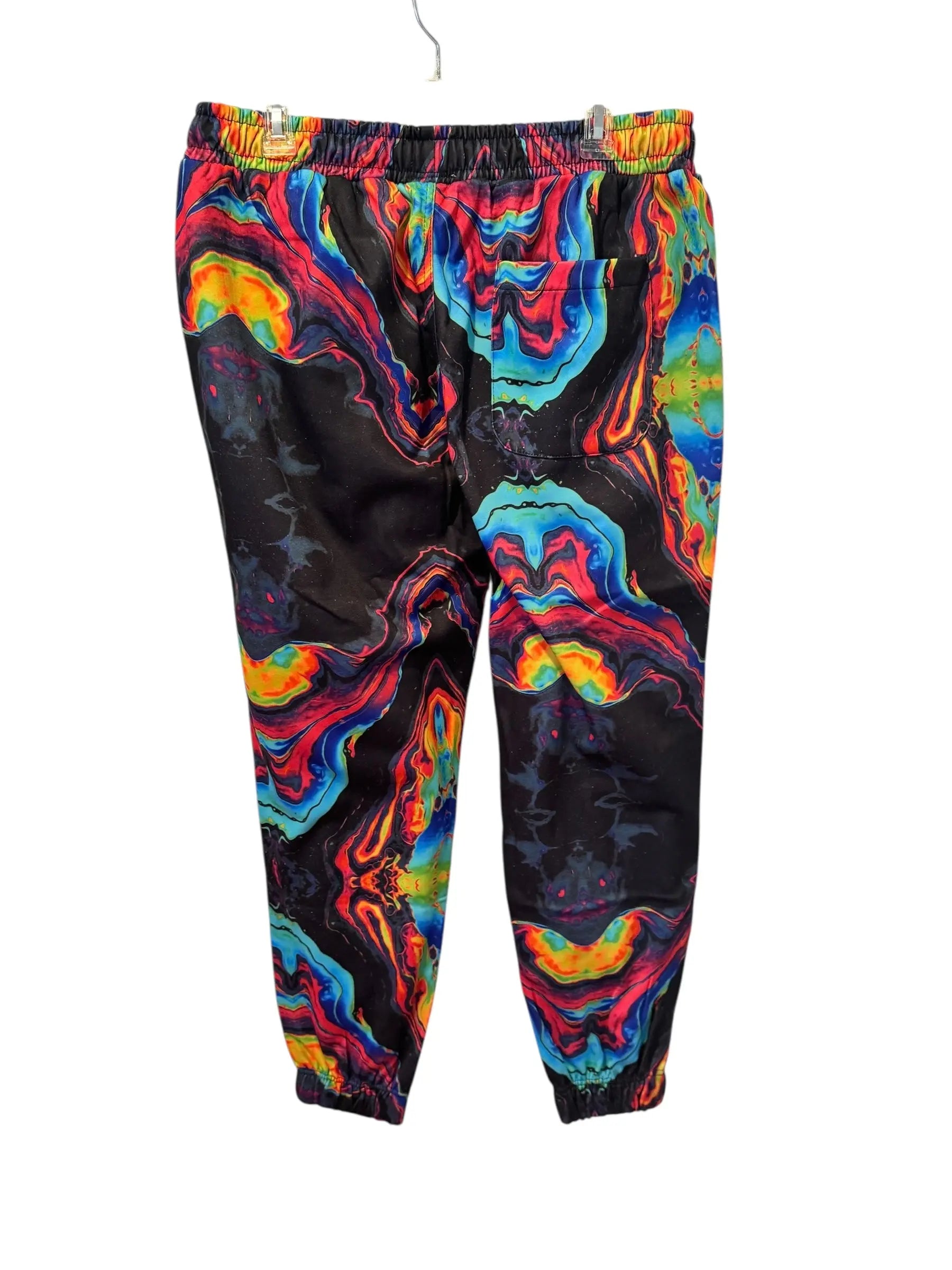 Fresh Prints Psychedelic Rainbow Swirl Joggers (XL) Drill Clothing Co.
