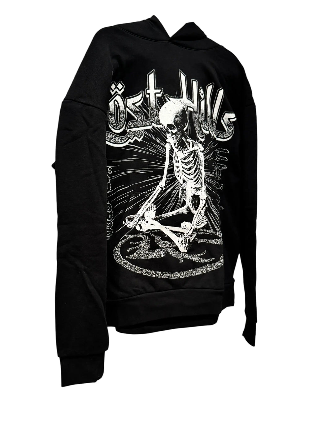Lost Hills Skeleton Graphic Hoodie – Black (L) Lost Hills