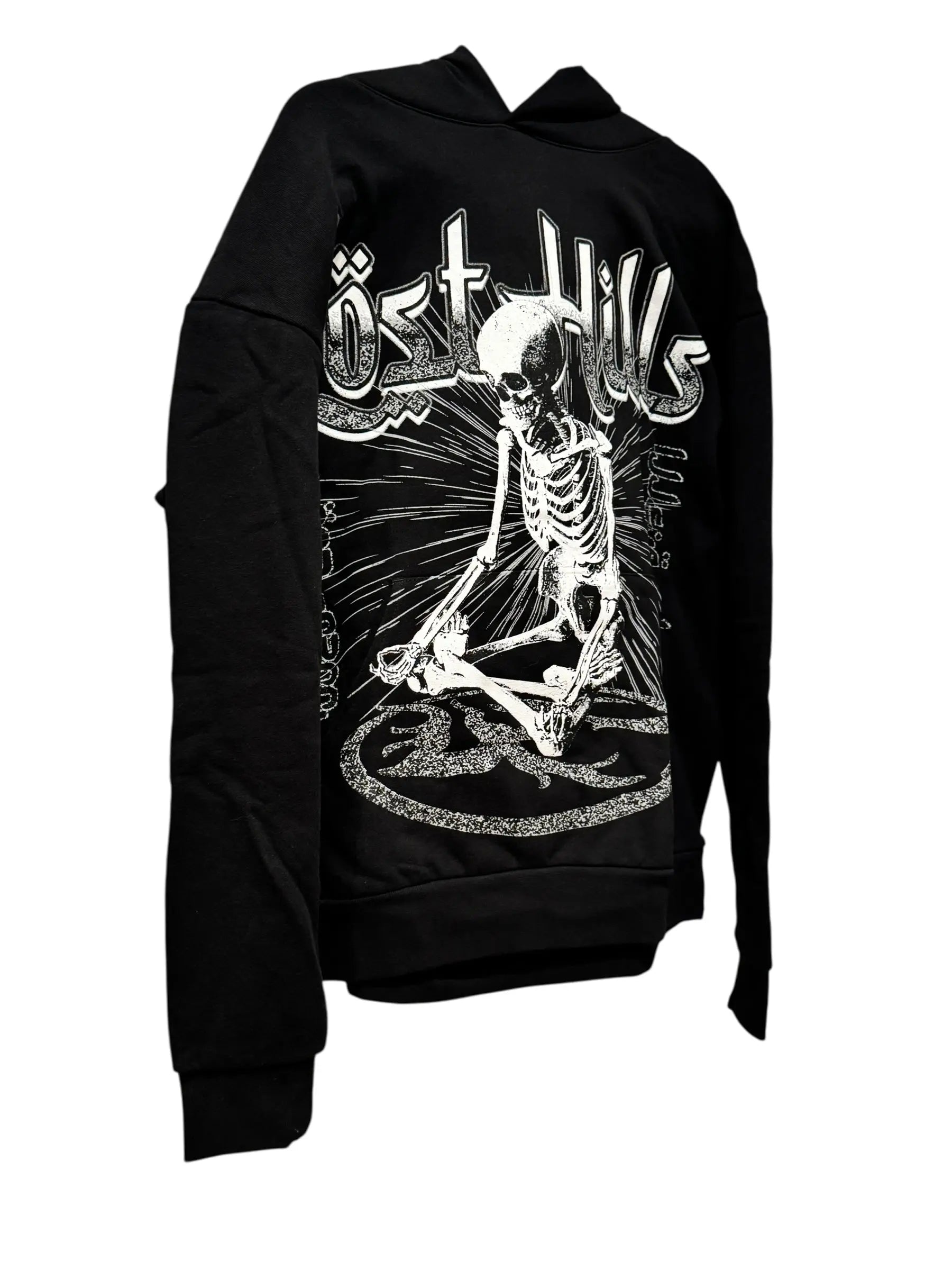 Lost Hills Skeleton Graphic Hoodie – Black (L) Lost Hills