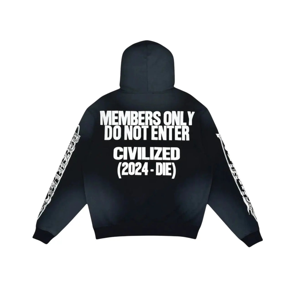 Civilized “Members Only / Do Not Enter” Hoodie (2024–DIE) (M) Civil Regime