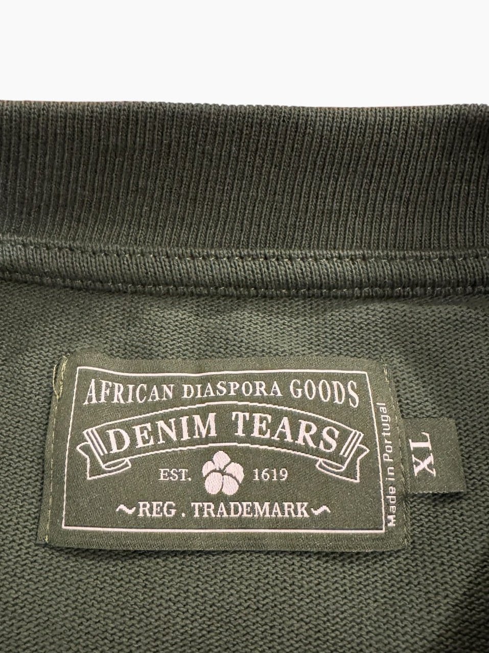 Denim Tears Cotton Wreath LS Tee in Green - [XL] - Still Threaded Apparel