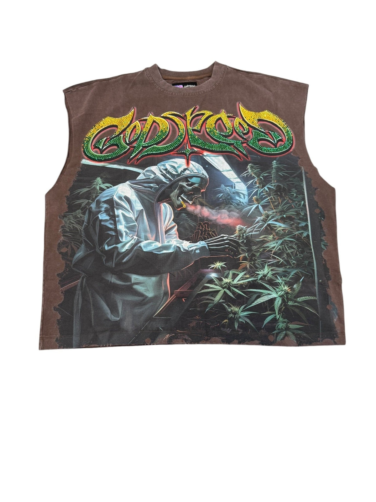 Godspeed 420 Indoor VVS Sleeveless Tee in Brown [S] - Still Threaded Apparel