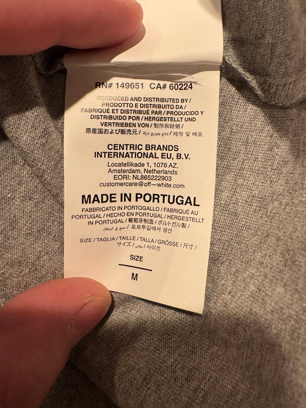 Off-White Chalk Arrow T-Shirt in Heather Grey SS26 - [M] - Still Threaded Apparel