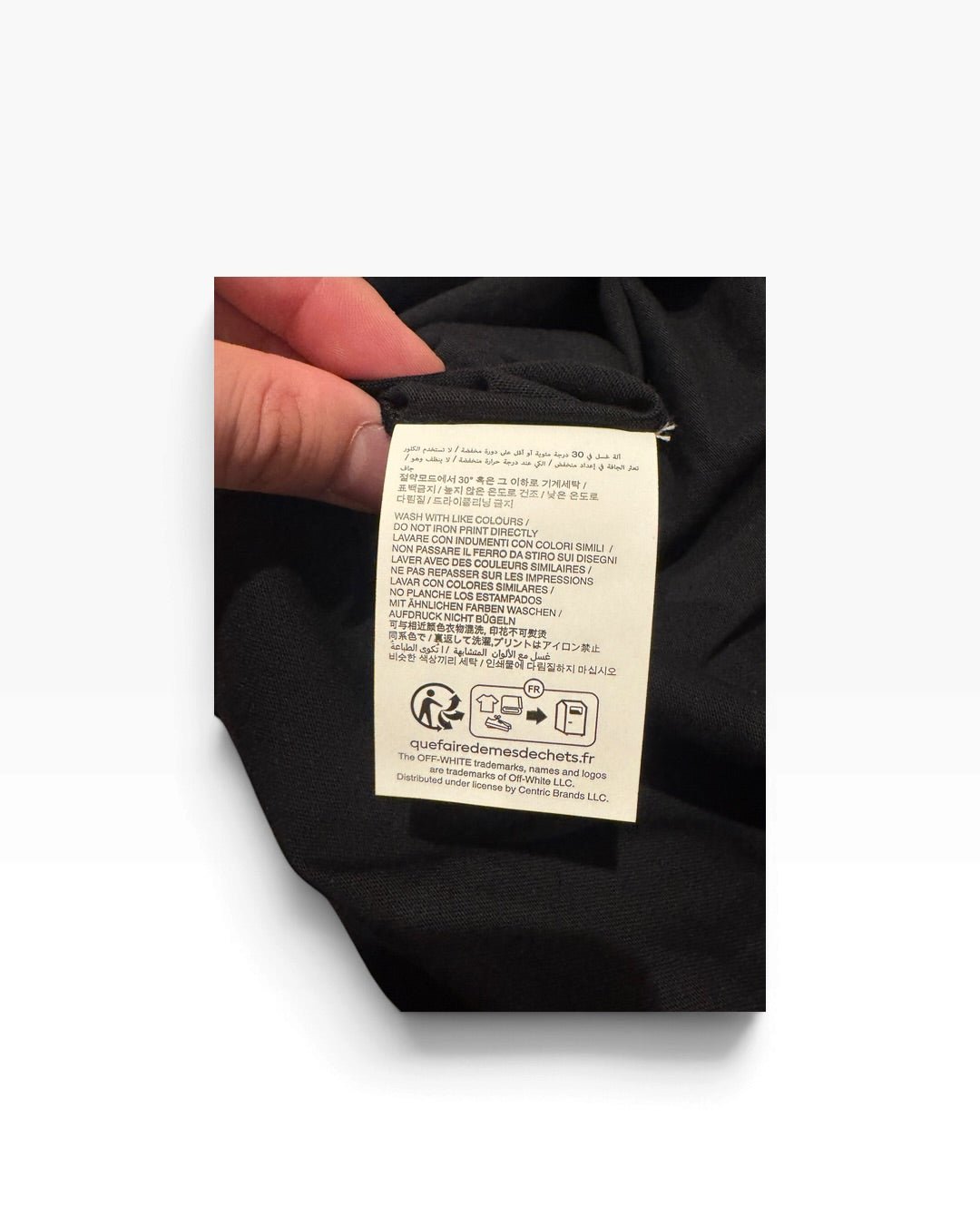 Off-White c/o Virgil Abloh Script Logo Skate S/S Tee in Black [L] - Still Threaded Apparel