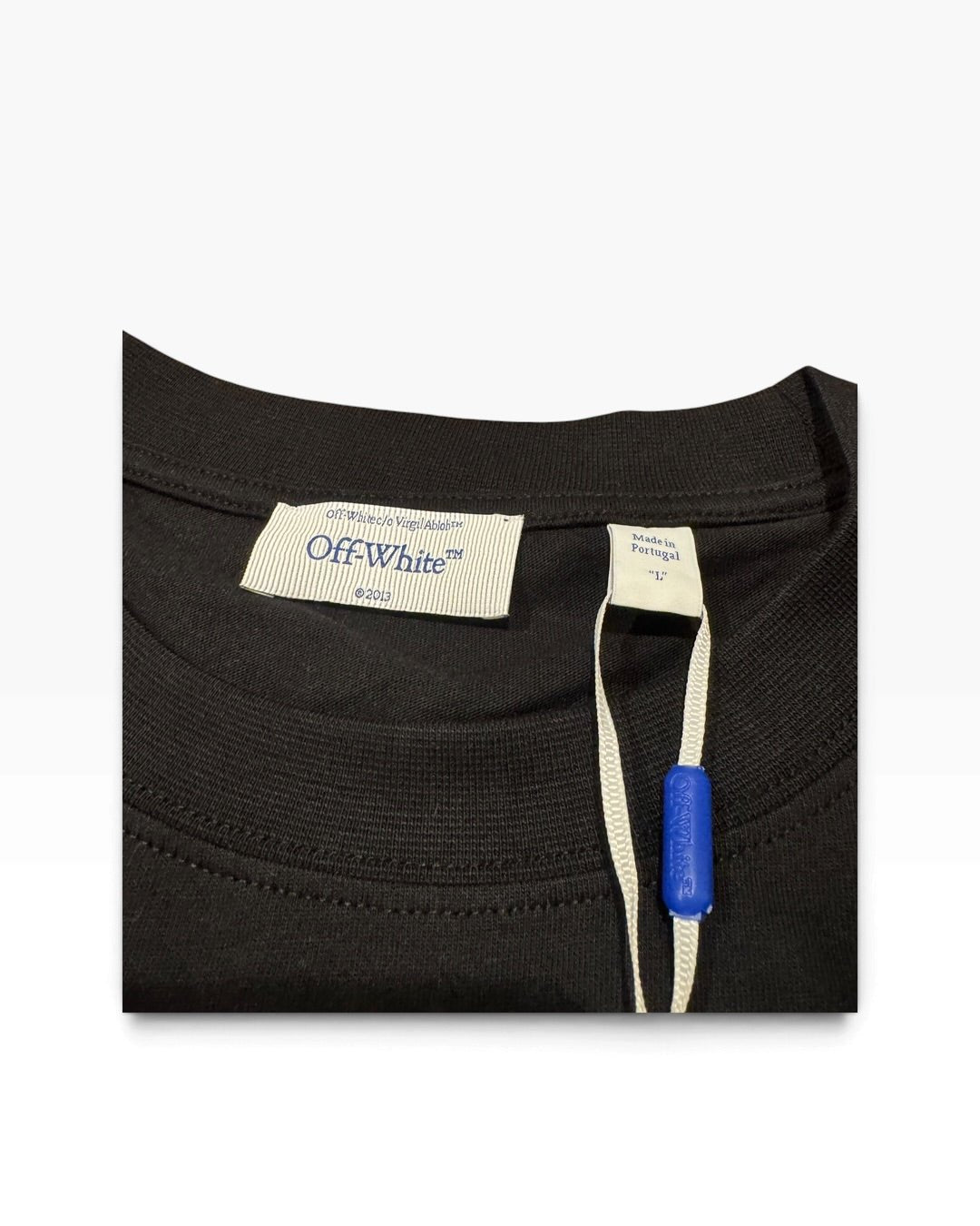 Off-White c/o Virgil Abloh Script Logo Skate S/S Tee in Black [L] - Still Threaded Apparel