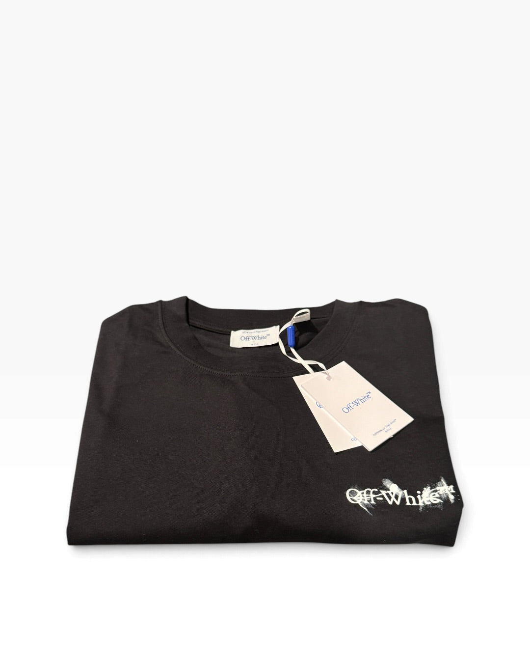 Off-White c/o Virgil Abloh Script Logo Skate S/S Tee in Black [L] - Still Threaded Apparel