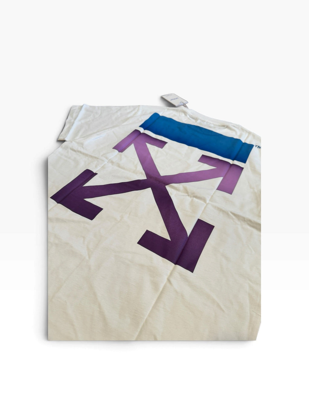 Off-White c/o Virgil Abloh Slim Signature arrow Tee in White [XL] - Still Threaded Apparel