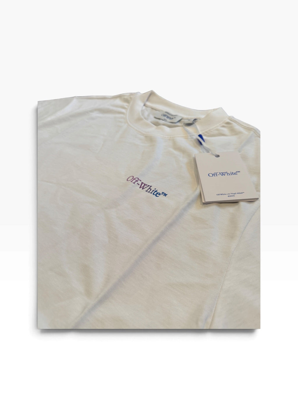 Off-White c/o Virgil Abloh Slim Signature arrow Tee in White [XL] - Still Threaded Apparel