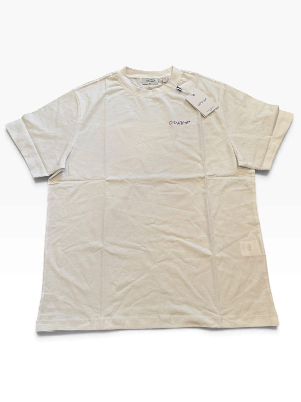 Off-White c/o Virgil Abloh Slim Signature arrow Tee in White [XL] - Still Threaded Apparel