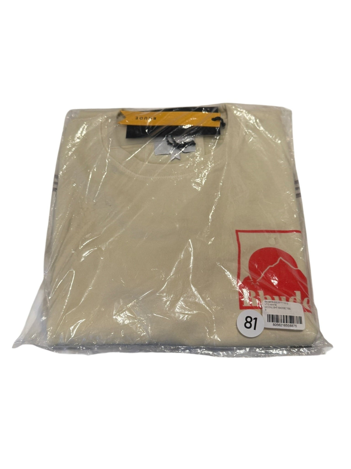 Rhude Moonlight Badge Tee in Vintage White [S] - Still Threaded Apparel