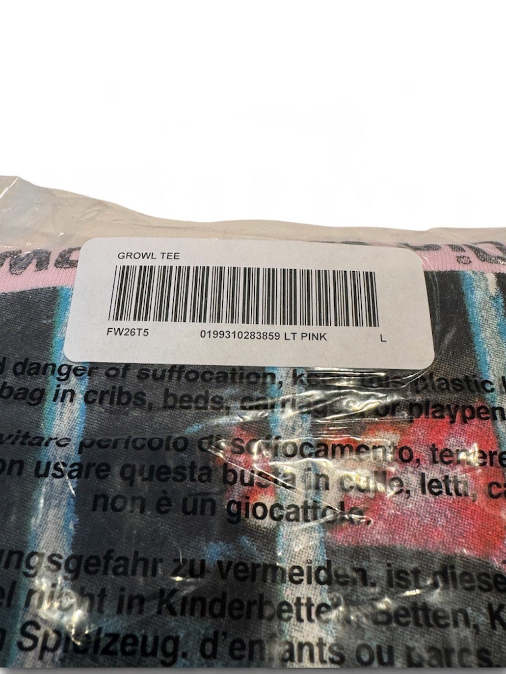 Supreme Growl Tee in Pink [L] - Still Threaded Apparel